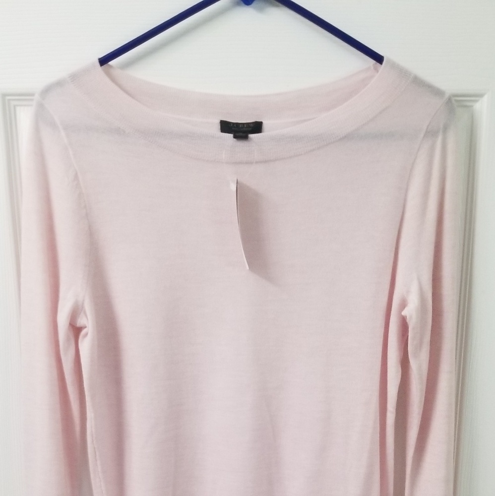 Crew Everyday Cashmere Ruffle Sleeve Sweater